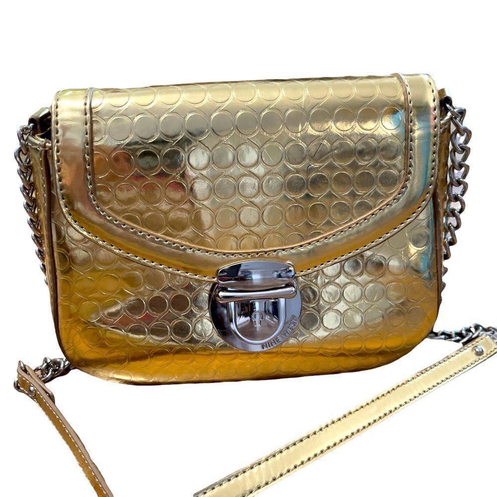 Nine West Gold Small Crossbody Bag
